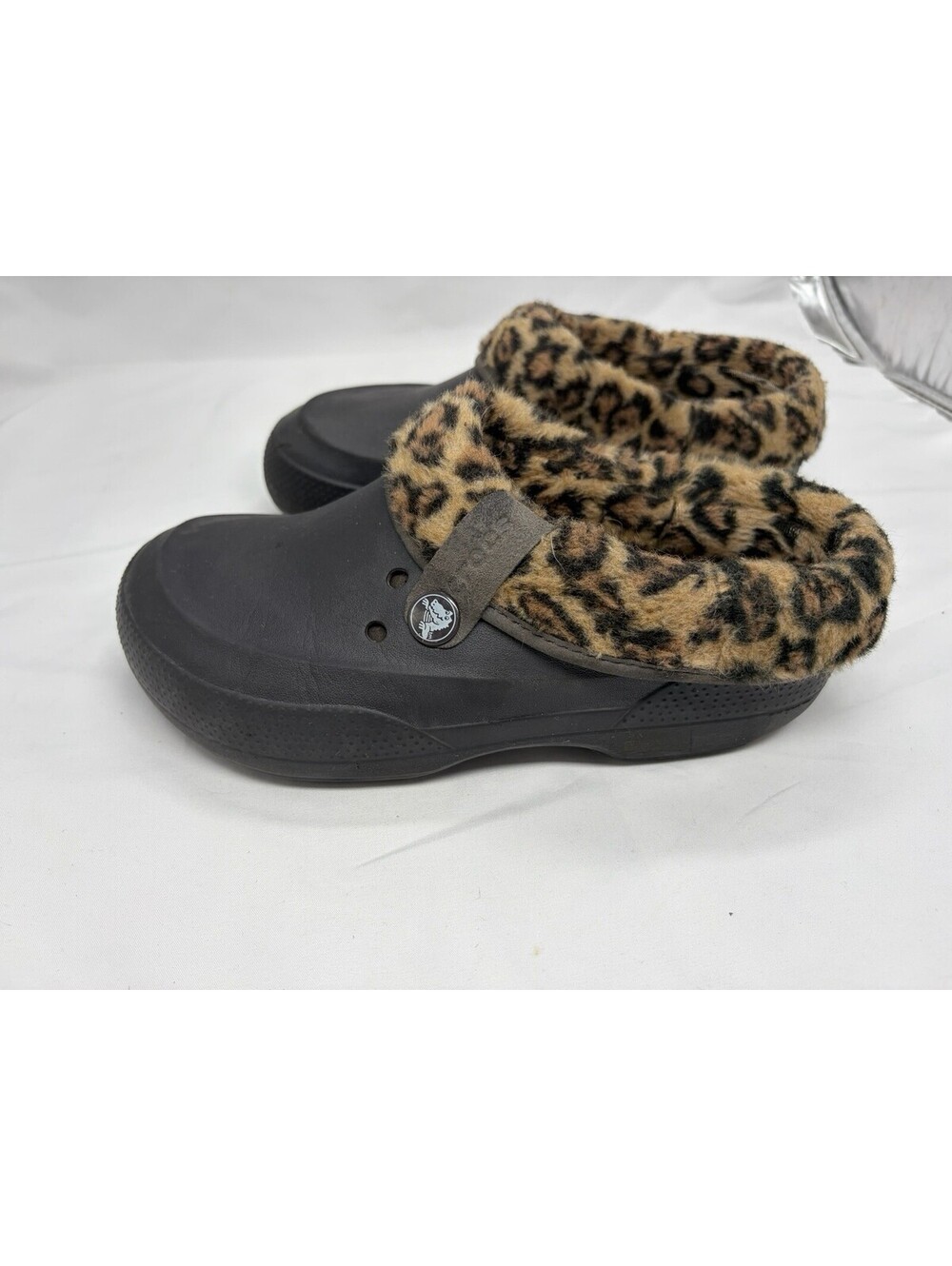 Crocs Classic Blitzen III Womens Sz 8 Mens 6 Removable Lined Clogs Black